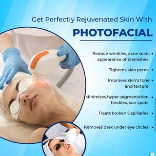 ✨ Get Perfectly Rejuvenated Skin with a PHOTOFACIAL! ✨
Reveal your natural glow and say goodbye to:
