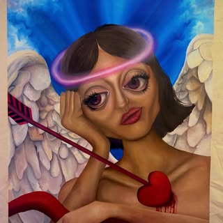 “I want it too” finished my sad Cupid just in time for Valentines 💘 

#art #oilpaint #artist #popar