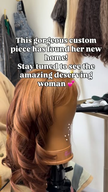 This custom wig is beyond beautiful!! We were counting the days until the final touch appointment to