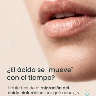 Hay una imagen que asusta, con razón: labios en los que el producto parece haberse "subido" por enci
