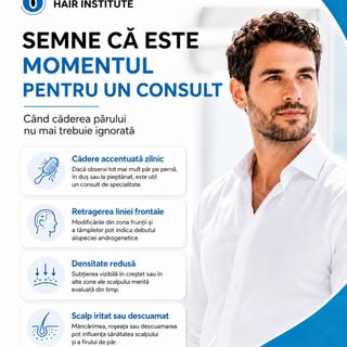 Căderea părului nu trebuie ignorată, mai ales atunci când apar modificări vizibile sau persistente.
