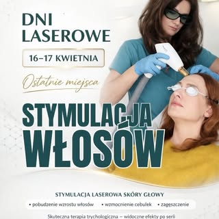 Chcesz gęstsze, mocniejsze włosy? 💆‍♀️ 
Przyjdź na laserową stymulację skóry głowy – efekty widać j