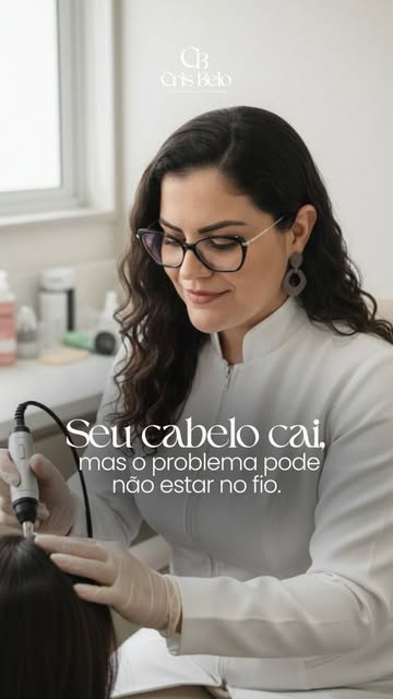 queda de cabelo nem sempre começa no fio. 👀

O problema pode estar no couro cabeludo e, por isso, u