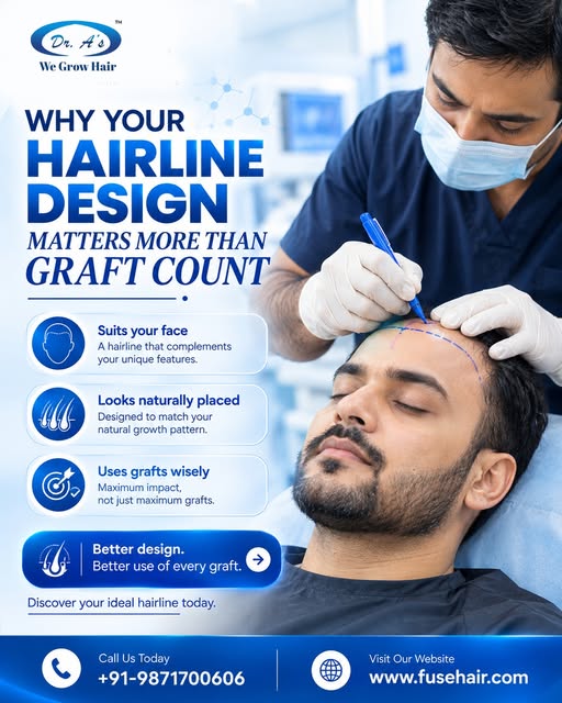 A great hair transplant isn’t just about the number of grafts—it’s about the design. 

Your hairline