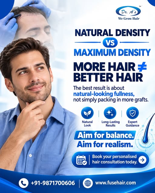 More hair doesn’t always mean better hair. It’s about the right density.

A natural-looking hair tra