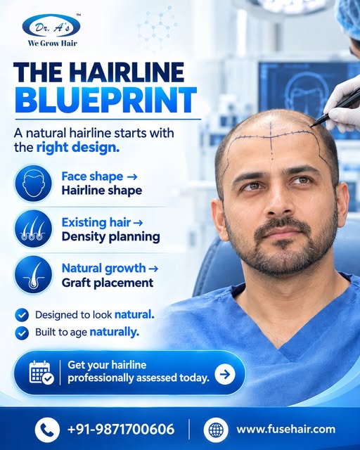 Your Hairline Isn’t Just About Hair — It’s About Design. 

A natural-looking hairline starts before 