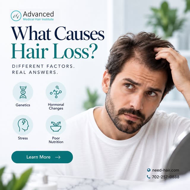 💇‍♂️✨ HAIR LOSS HAS MANY CAUSES. 🧬🔍

🤔 Noticing thinning or shedding? Your hair may be respondin