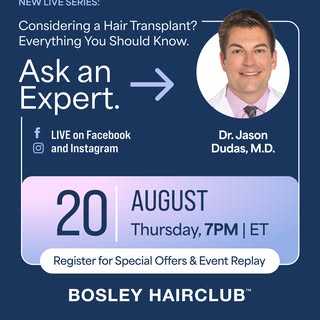What questions would you ask a hair transplant surgeon if you could ask anything? 👇

Join Dr. Jason