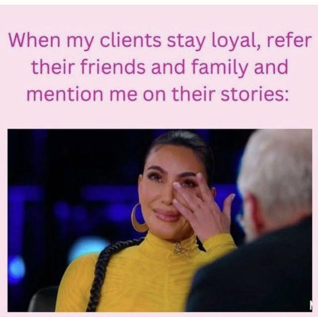 This is what makes it all worth it. 🥹💗

Every referral, tag, review, and returning client means mo