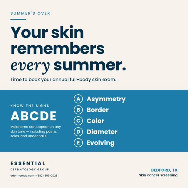 Your skin remembers every summer — even the ones you've forgotten.

Sun exposure adds up over a life