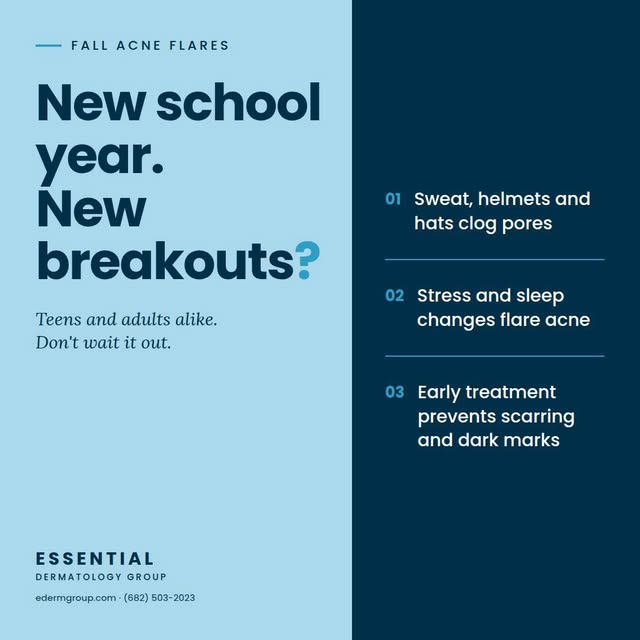 New school year, new breakouts? You're not imagining it.

Every September we see a wave of acne flar
