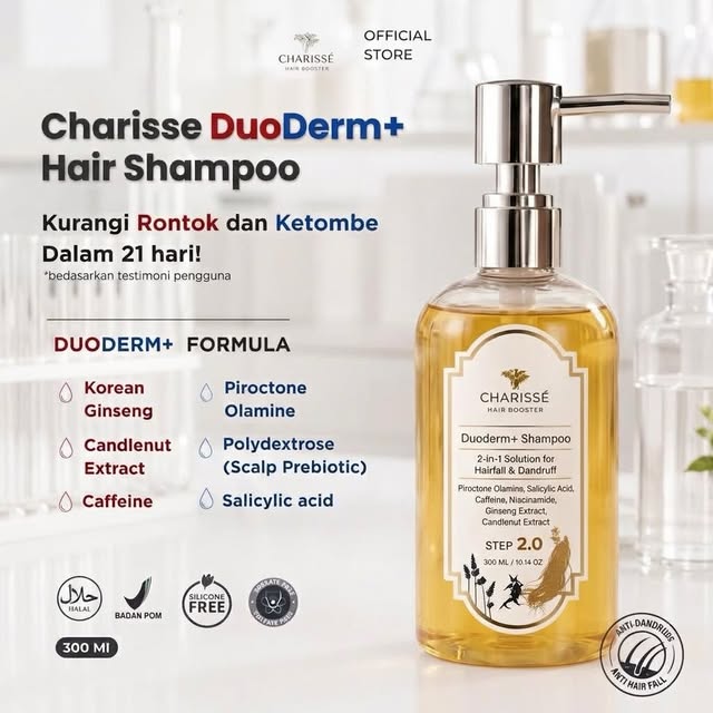 ✨ NEW BOTTLE, SAME DUODERM FORMULA ✨

Say hello to the new bottle of Charisse DuoDerm Shampoo 🤍

De