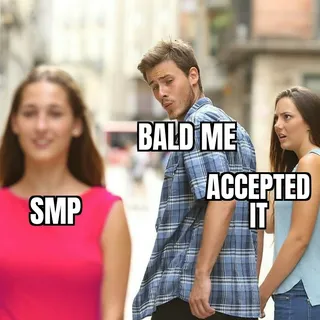 A frame to my face and look much younger?

---

Refer a bald friend, get $100!
They must book a paid