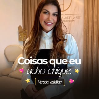 Para mim, chique vai muito além daquilo que está na moda.

É saber respeitar a própria beleza, enten