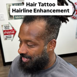 Hair Tattoo For His PERMANENT Hairline Enhancement‼️
(1st Session Results)

This is Scalp Micropigme