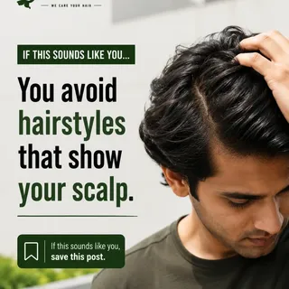 Do you avoid certain hairstyles because they show more of your scalp? 👀

Hair concerns can affect t