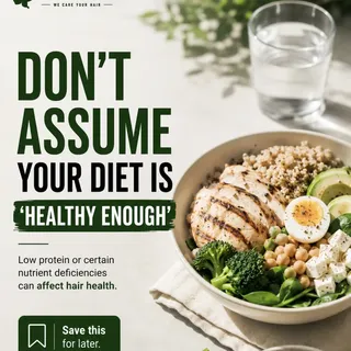 Eating “healthy” doesn’t always mean your diet is giving your hair everything it needs. 🥗

Low prot