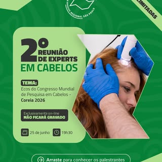 A RESP convida você para a 2ª Reunião de Experts em Cabelos, que acontece no dia 25 de junho, com um