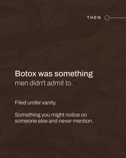 What holds most men back from Botox isn't the science. It's what they think it says about them.

Wor