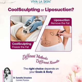 CoolSculpting or Liposuction—both can help with stubborn fat, but they work in very different ways. 