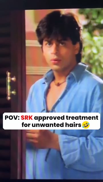 “Bade bade shehron mein… unwanted hair ki chhoti chhoti problems hoti rehti hain!” 😎

Even SRK know