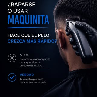 Raparse no hace que el pelo crezca más fuerte. Es uno de esos mitos que se repiten generación tras g