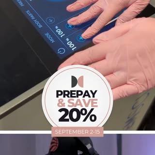 Here's how to save on EVERYTHING 👇🏼
Pre-pay and save 20% off all of your favourite treatments duri