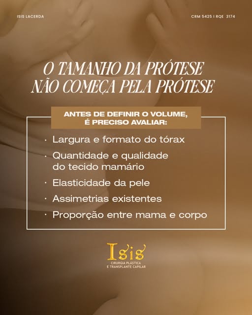 A escolha da prótese precisa levar em conta mais do que o volume que a paciente deseja... 🫣

Durant