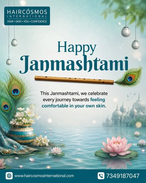 Happy Janmashtami! 🪈🦚 Just as Krishna's flute brings harmony and peace, may this festive season br