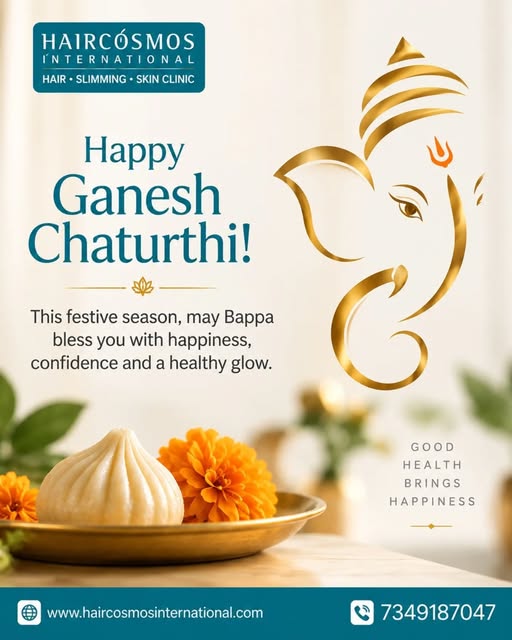 Happy Ganesh Chaturthi! 

May Lord Ganesha bless you and your loved ones with happiness, confidence,