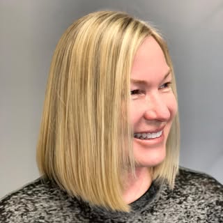 I love a good blonde! 

I have been doing Ingrid’s gorgeous blonde hair for 6 years now. I love usin
