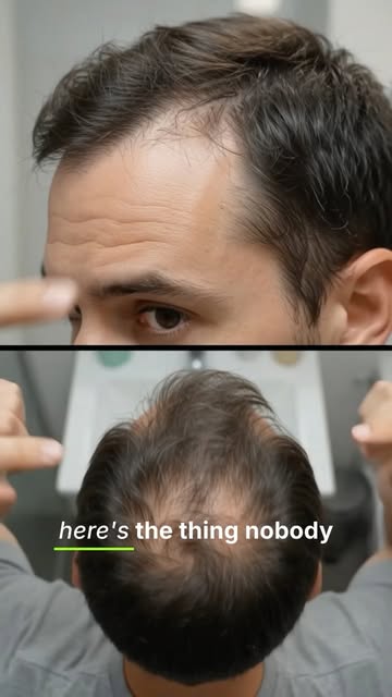 Your hair can also let you know when something is changing. 🌱

A receding hairline, decreased densi