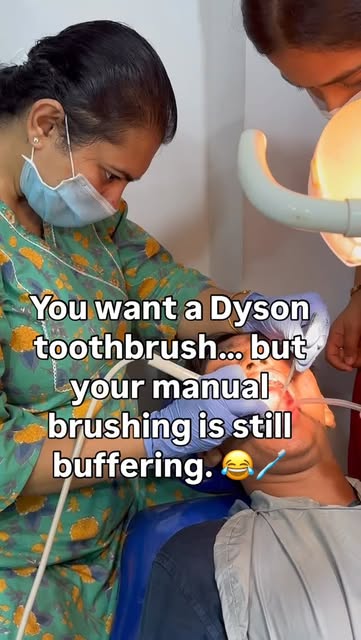 Dental Tip of the Day
Before upgrading the toothbrush, upgrade the technique.

A fancy toothbrush ca