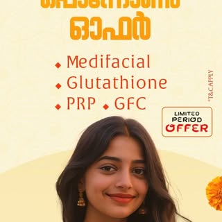 Onam special offer🪷🌾
*Medifacial
*Glutathione
*PRP
*GFC
Contact 📞 87144 04184
.
.
.
#skincare #sk