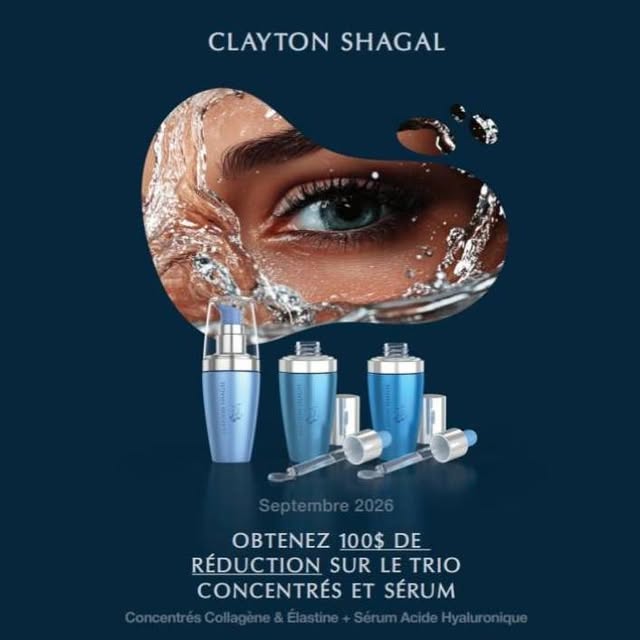 PROMOTION DE SEPTEMBRE – CLAYTON SHAGAL 💙

🎁 Obtenez 100 $ de rabais à l’achat du trio :
 Concentr