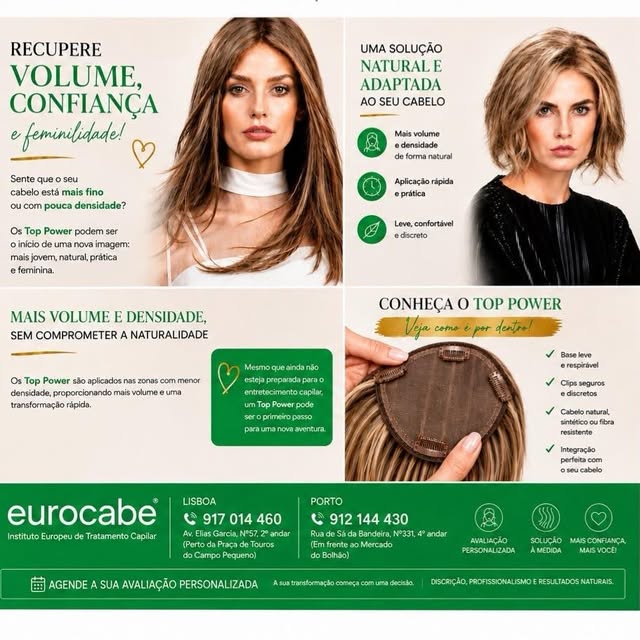 ✨ Recupere volume, confiança e feminilidade! ✨

Sente que o seu cabelo está mais fino ou com pouca d