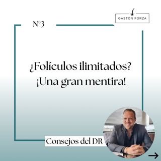 Hoy elegí hablar de uno de los mitos más frecuentes del implante capilar...los supuestos "folículos 
