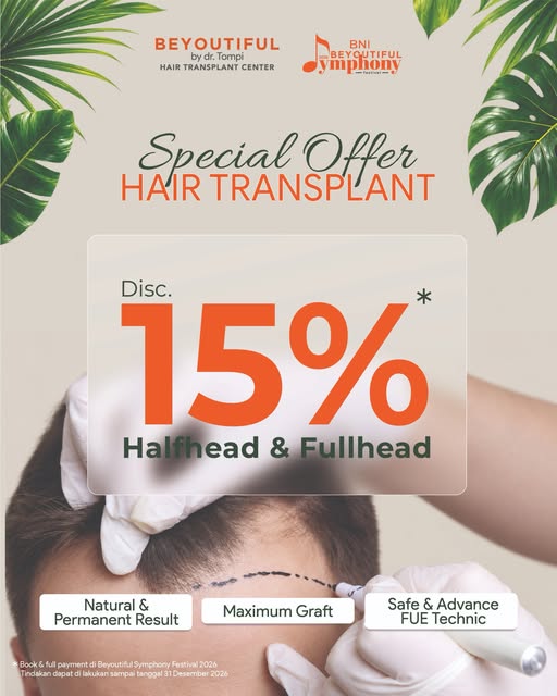 Ready for your hair transformation? ✨

Get 15% OFF Hair Transplant at Beyoutiful Hair Transplant Cen
