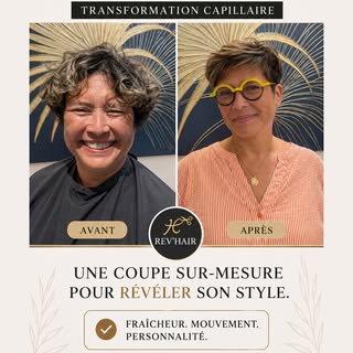 ✨ Une coupe qui change tout… sans changer qui vous êtes.

Avant : des boucles plus longues, avec bea