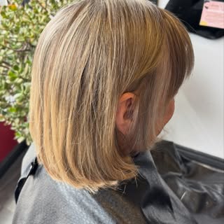 Brightened up her roots for spring!