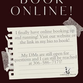 Here’s your sign to book your hair transformations with me! You can now book through the link in my 