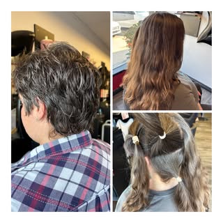 This lovely lady cut her hair to donate it ! So glad I could be apart of it.