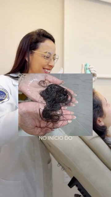 Ela chegou ao consultório com queda intensa, cansada de tentar resolver por conta própria com produt