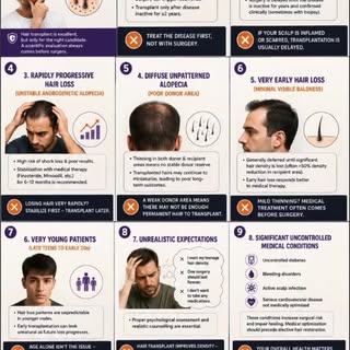 🛑 Not Every Hair Loss Needs a Hair Transplant!

Hair transplantation is one of the most effective s