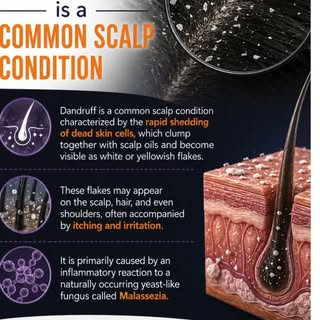 🧴 Dandruff is more than just flakes—it can affect the health of your scalp!
Persistent dandruff can