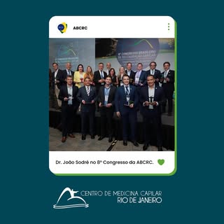 Semana passada Dr. @joaolsodre esteve presente no 8º Congresso Brasileiro de Restauração Capilar org