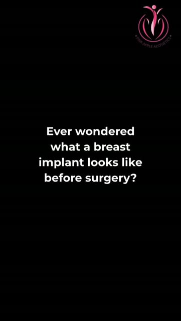 Breast implants come in sterile, sealed packs and are opened only just before they are placed during
