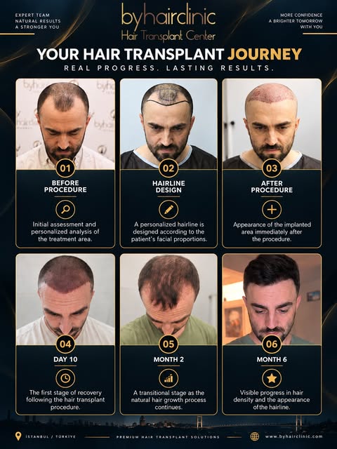 Your Hair Transplant Journey — Step by Step. ✨

A successful hair transplant is not just about the p