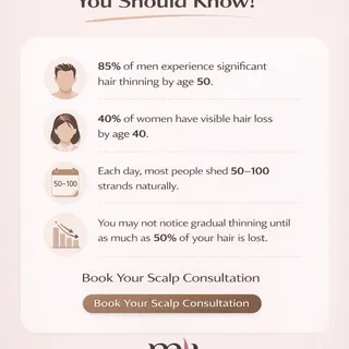 Hair Loss Facts You Should Know 👀

Hair loss often happens slowly, and many people only notice it w
