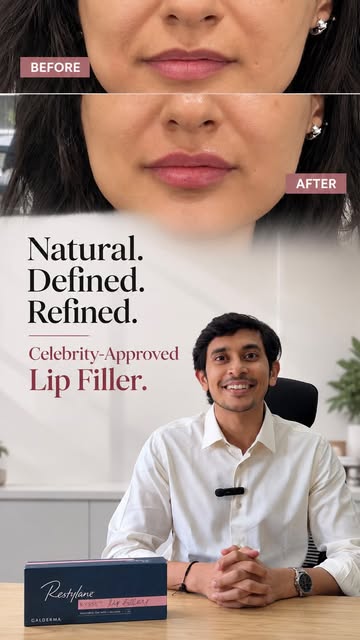 Natural-looking, beautifully defined. ✨
A subtle lip enhancement designed to complement your feature
